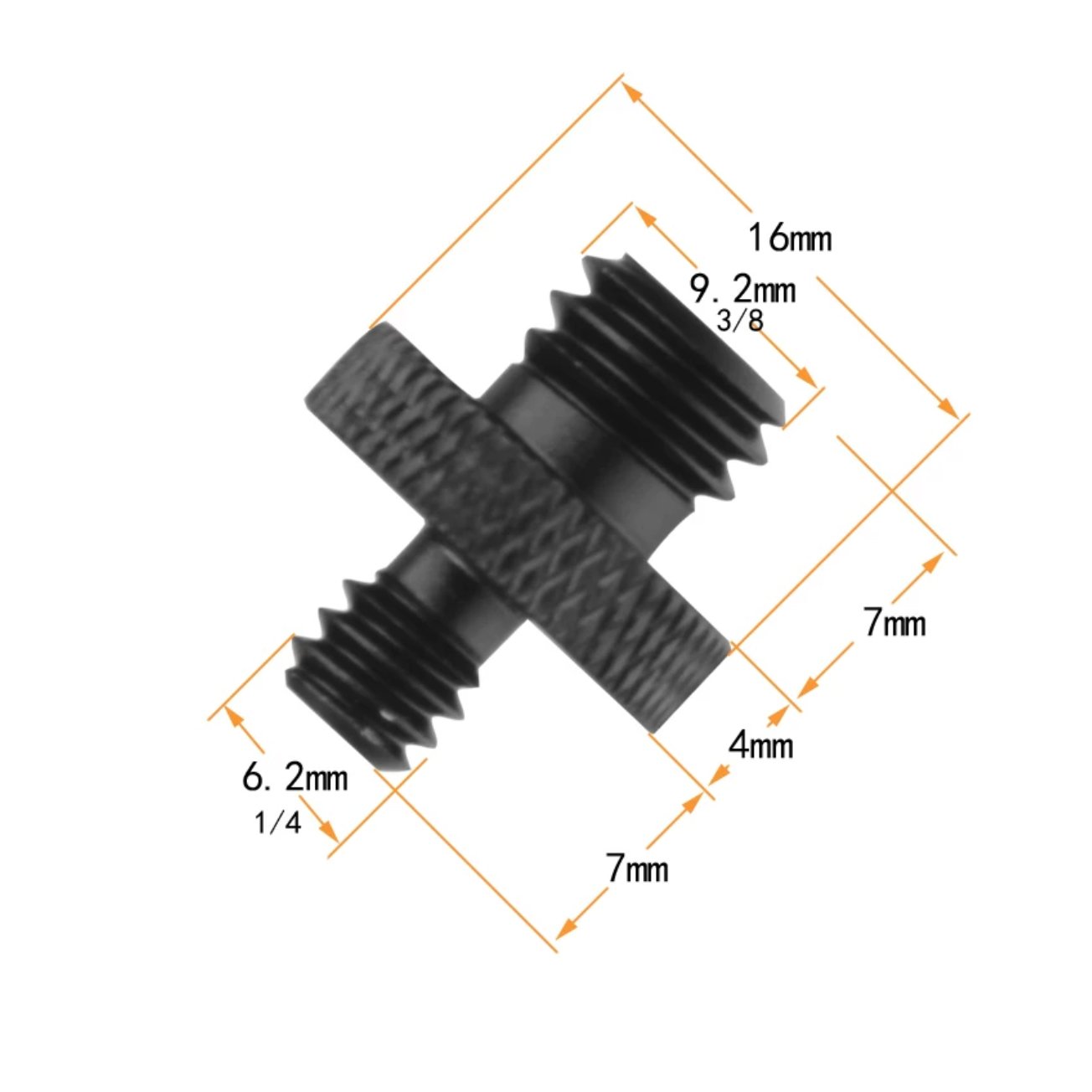 Convertidor, 1/4" macho a 3/8" macho - Image 2